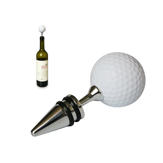 Golf-Inspired Zinc Alloy Wine Stopper