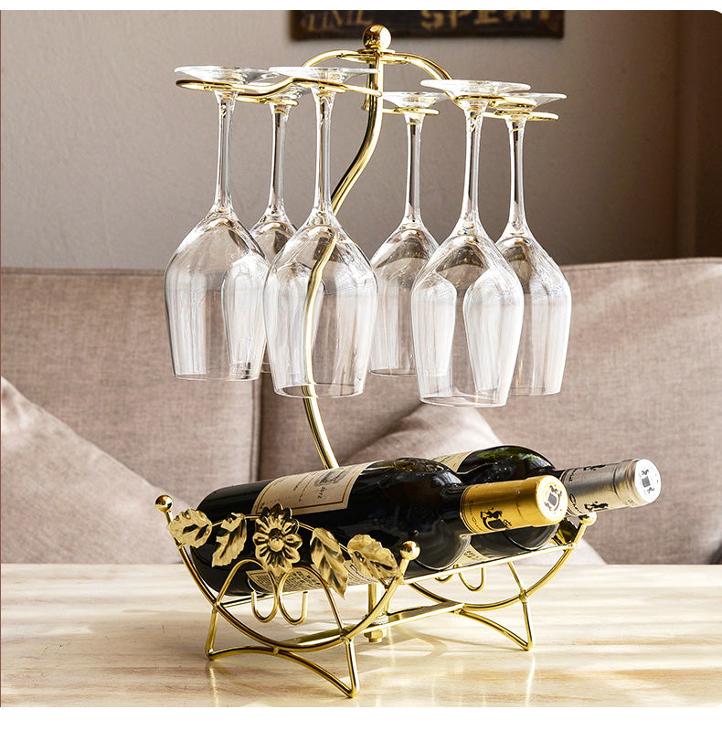 European Wine Rack & Bottle Decoration