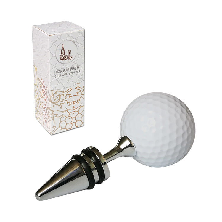 Golf-Inspired Zinc Alloy Wine Stopper