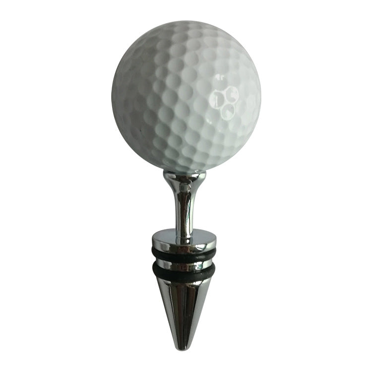 Golf-Inspired Zinc Alloy Wine Stopper