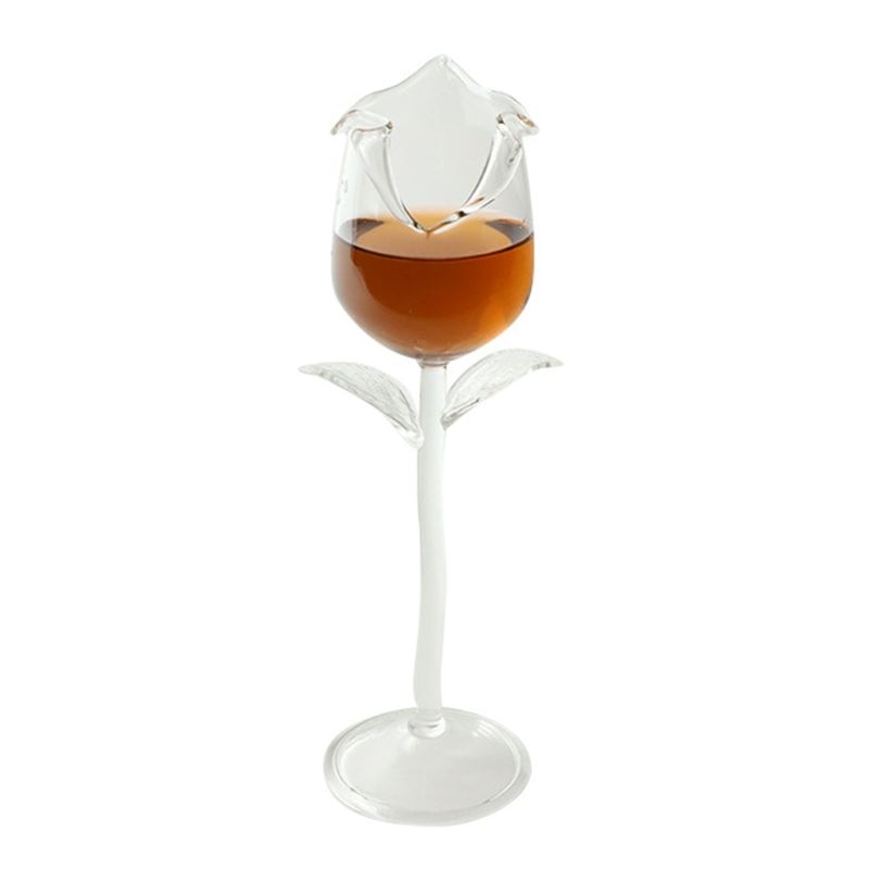 Rose Blossom Wine Glass