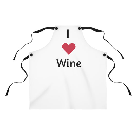 I Love Wine Apron