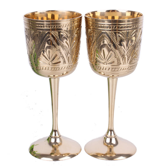 Copper Elegance Red Wine Goblet