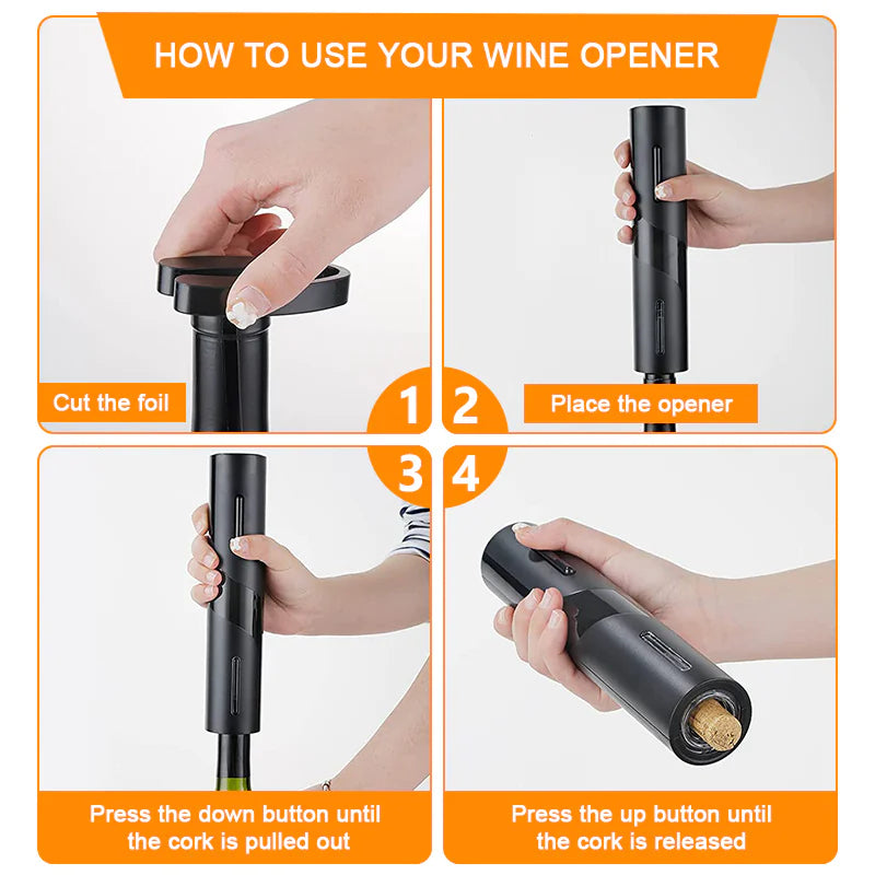 Rechargeable Electric Wine Opener Set