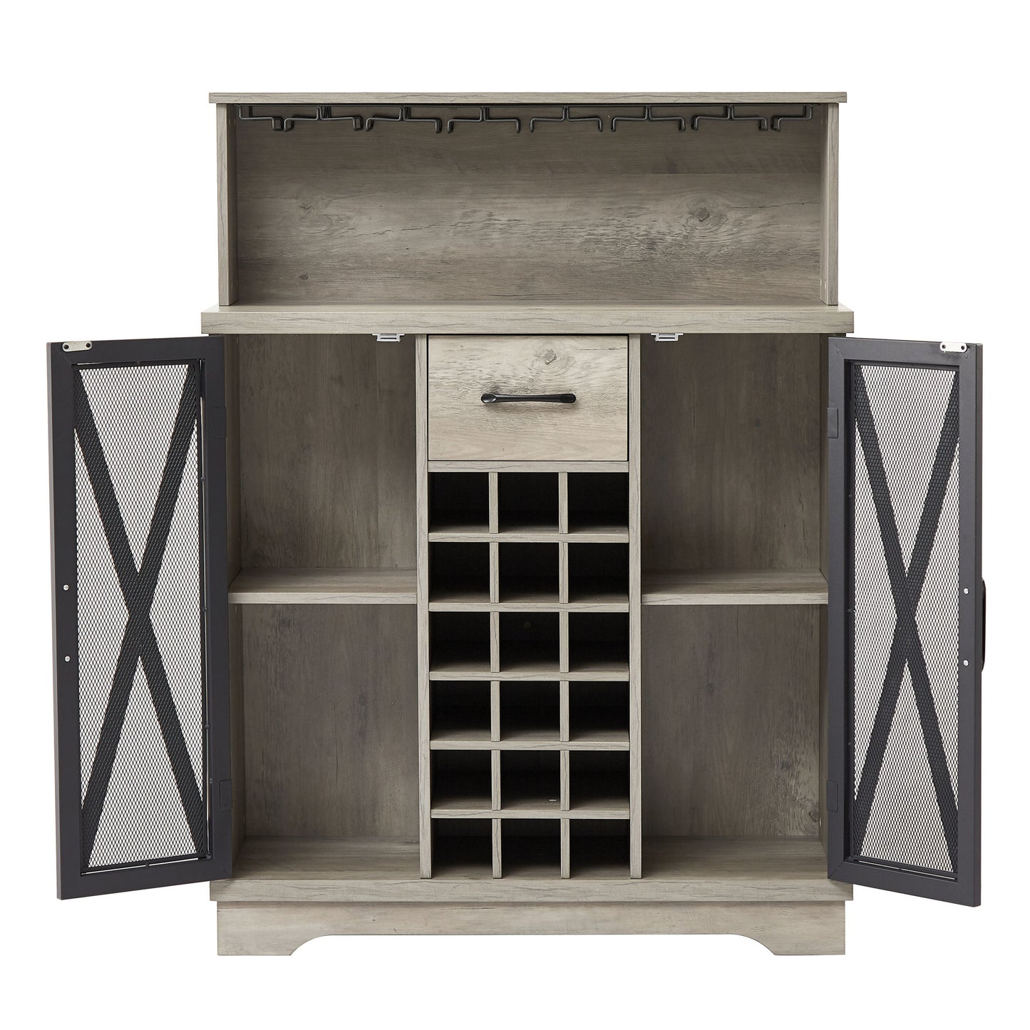 Urban Industrial Wine Storage Cabinet