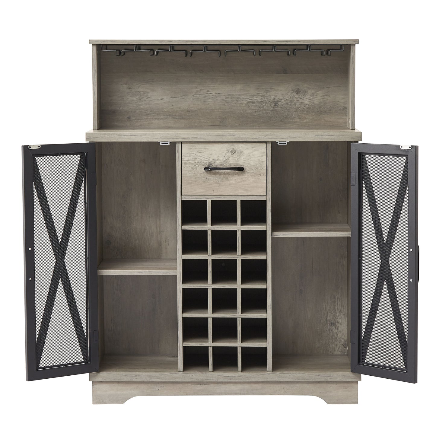 Urban Industrial Wine Storage Cabinet