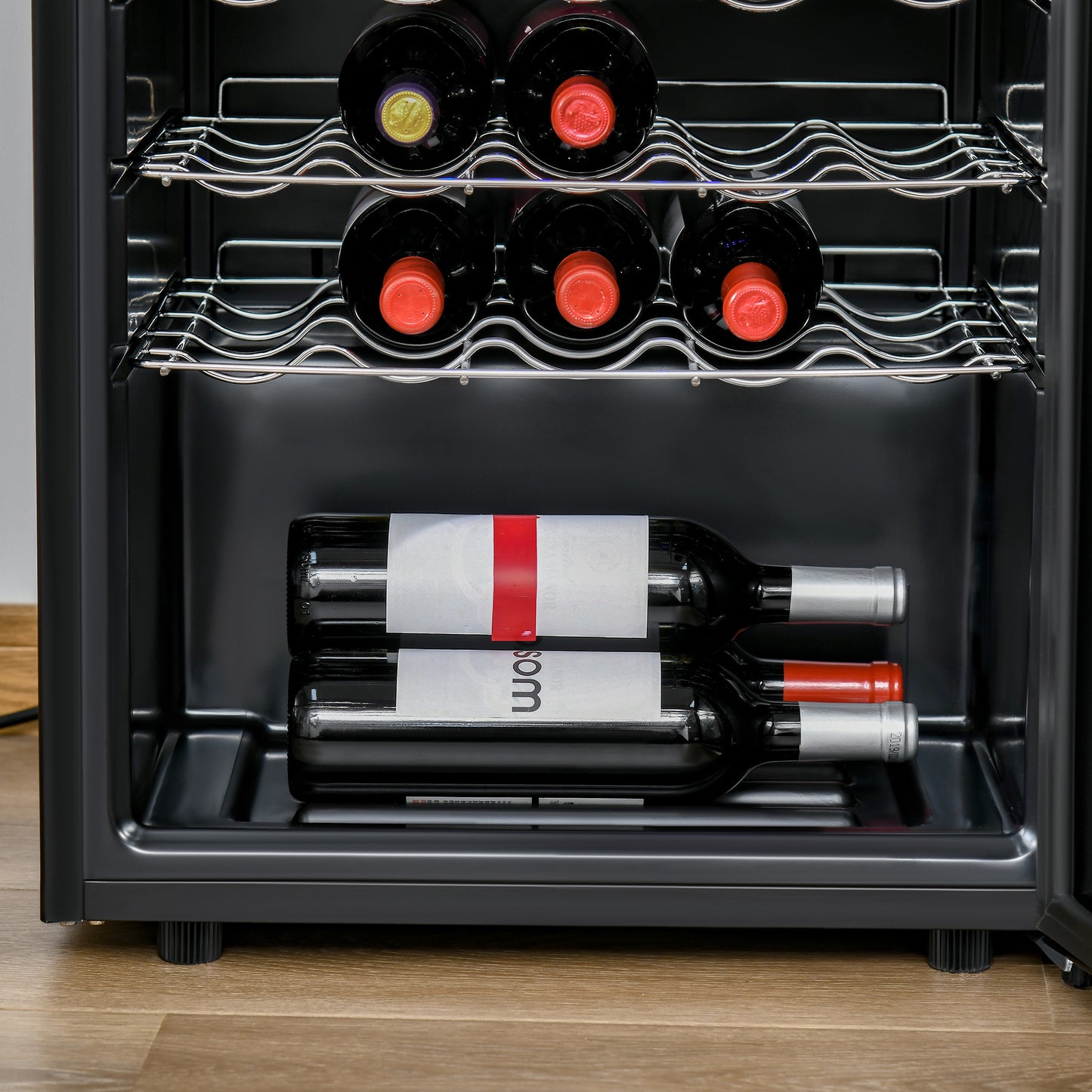 Compact 18-Bottle Wine Cooler with Digital Temperature Control