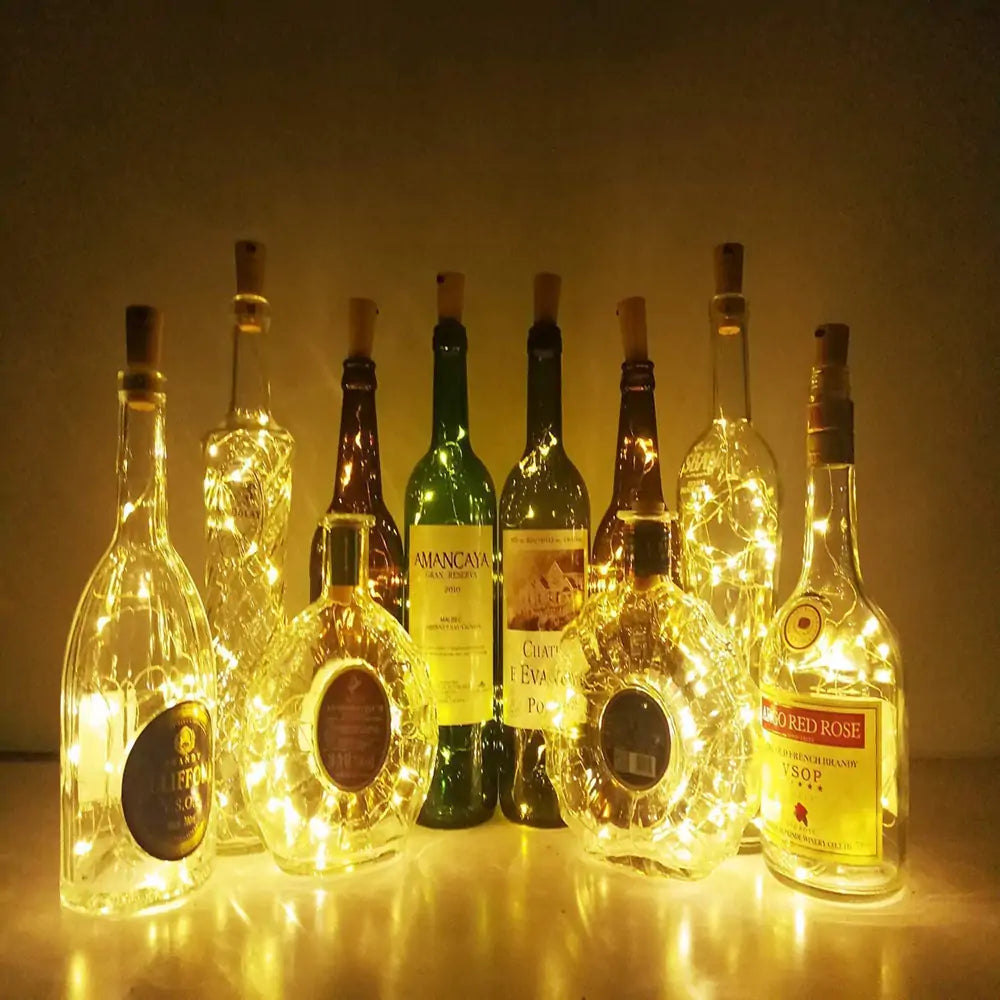 Luces LED para botellas de vino