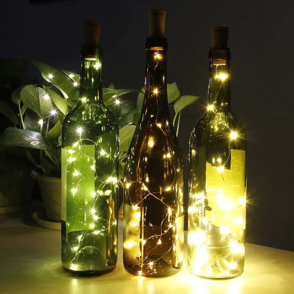 Luces LED para botellas de vino